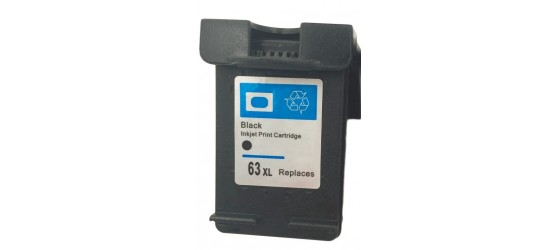 HP 63XL (F6U64AN) Black High Yield Remanufactured Inkjet Cartridge